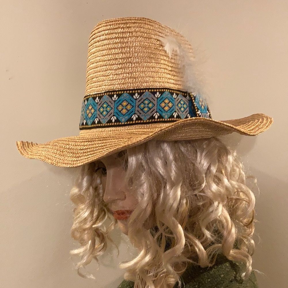 Vintage Ranger Resources Straw Western Hat